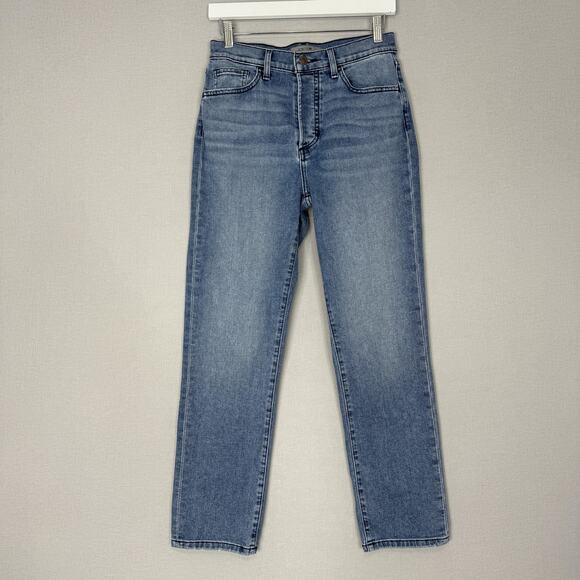 Joe's Jeans Womens 27 Blue The OG Cara High Rise Straight Button Fly Denim Basic - Picture 1 of 12